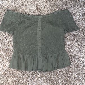 Off the shoulders crop top